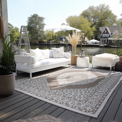 Dynamic Ornamental Indoor / Outdoor Area Rug