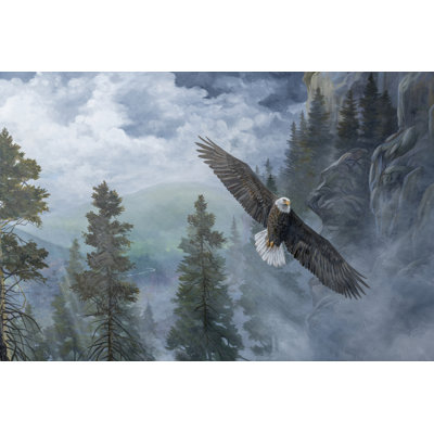 Soaring High II by B. Lynnsy - Wrapped Canvas Print