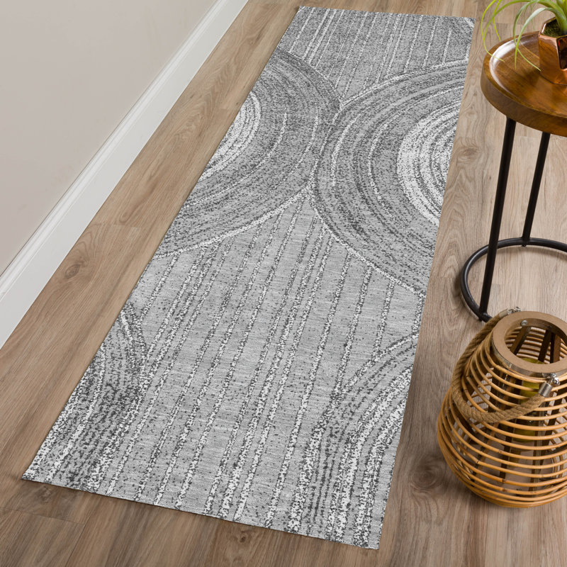 Machine Washable Indoor/Outdoor Kendricks ACN2380 Geometric Rug, Runner 2'3" x 7'6"