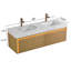 Meuble-lavabo flottant avec lavabos