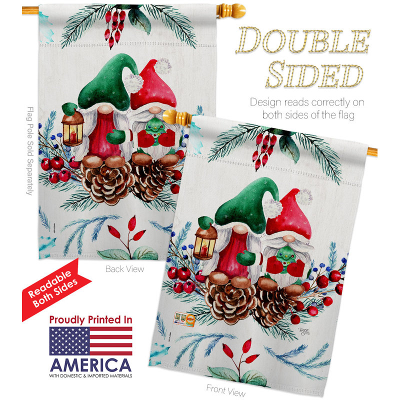 Double Sided 40'' H x 28'' W Polyester House Flag