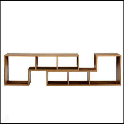 2 Pieces Cube TV Stand, Free Combination Gaming Entertainment Center, Open Storage Bookcase Shelf For Living Room, L-Shaped Design