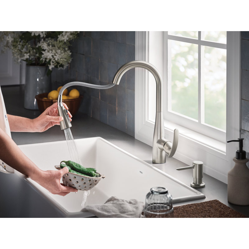 Robinet de cuisine MOEN Reyes, Acier Inoxydable