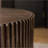 Dark Brown Vintage Nesting Coffee Table Set of 2 - Space-Saving, Easy-Clean for Living Room, Office &amp; Dining