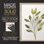 Reproduction encadrée de brindille simple II - bois massif-120346869-120346865