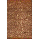 Echevarria Hand-Knotted Wool/Silk Gold Area Rug