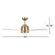 44'' Ceiling Fan with LED Light Kit