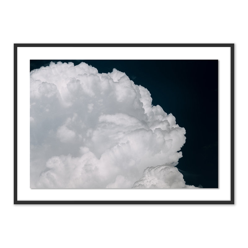 Cumulus by Michael Schauer, 35" H x 48" W x 2.5" D, Black