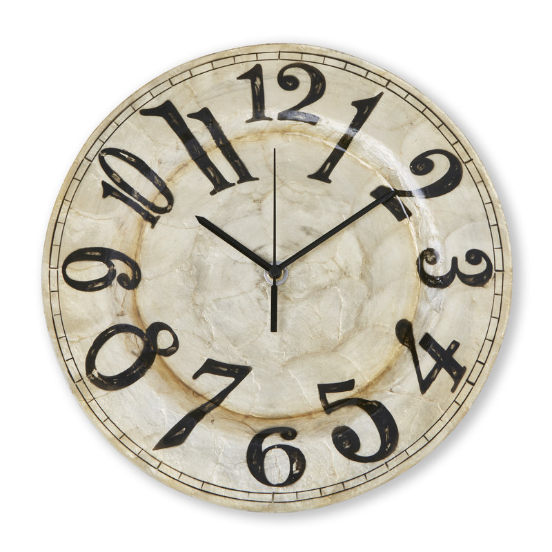 Capiz Wall Clock