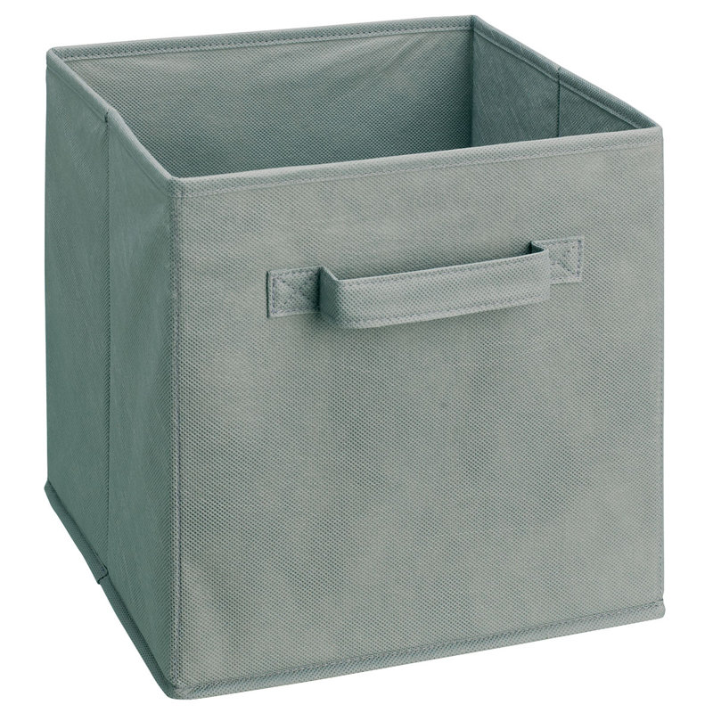 Closetmaid Cubeicals 28cm Fabric Cube Organisers with Handle, Grey