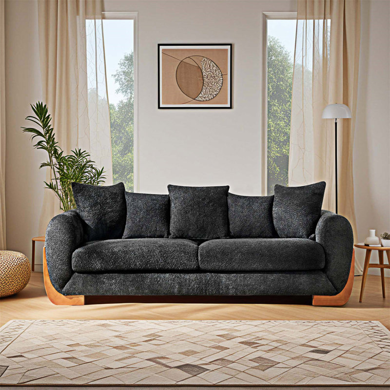 Canapé rembourré avec coussin