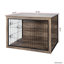 Cage spacieuse pour chien en bois pour l'intérieur