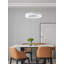 Lustre halo 1 lumière DEL blanc mat-413328943