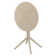 Elodie Plastic/Resin 2 - Person Round Table