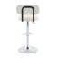 Ensemble de 2 tabourets de bar à hauteur réglable revêtus de similicuir avec base et repose-pieds, tabourets de confort modernes pour îlot de cuisine, bar personnel, salon-2129877657