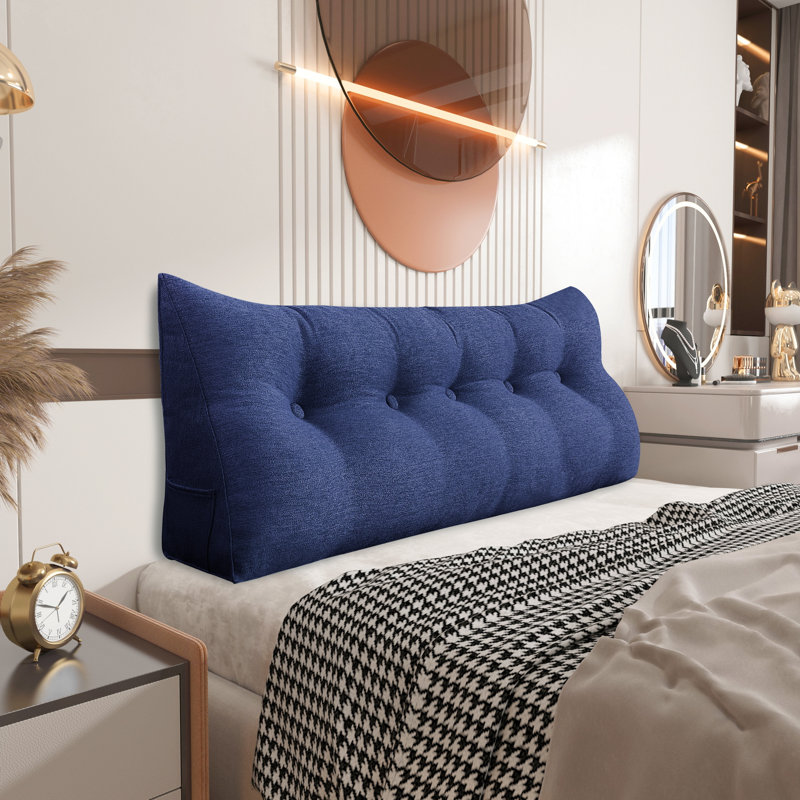 Cushion, Navy, 50cm H x 160cm W