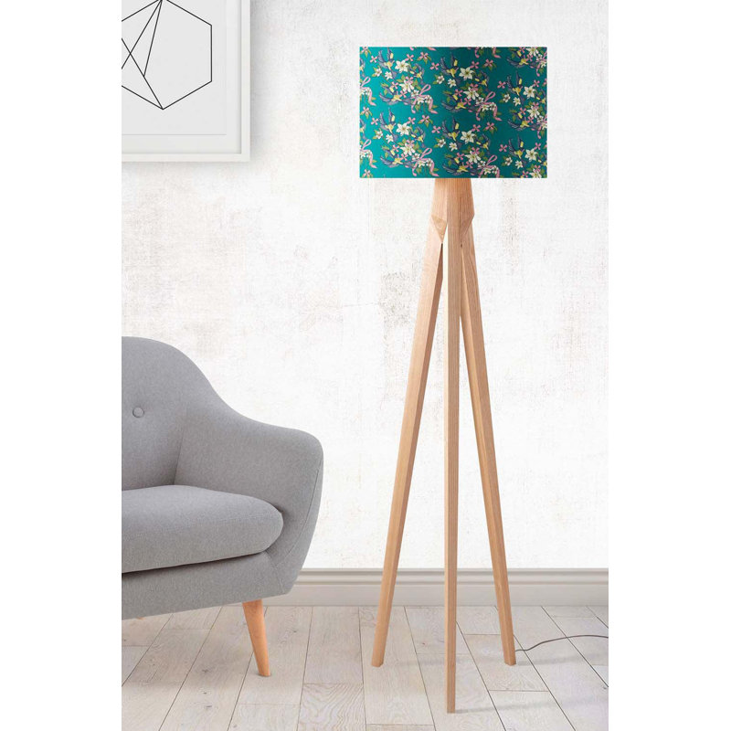 21cm H Linen Drum Lamp Shade ( Uno ) in Green