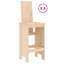 Aundreah Brayden Studio Bar Set with Wood Frame and Solid Wood Outer Material-941245816