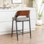 Tabouret de comptoir rembourré Devane-555924769