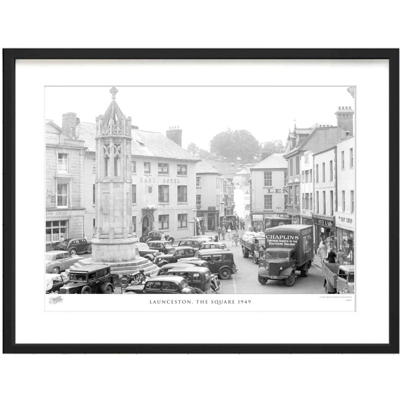 Launceston, The Square 1949 - Single Picture Frame Print, 45cm H x 60cm W x 2.3cm D
