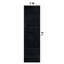Tapis uni uni noir chiné lavable à la machine-1013412918