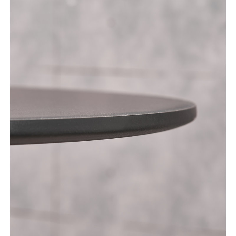 Gustine Round Dining Table, Black