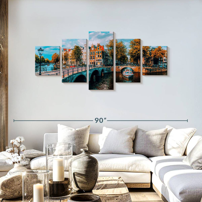 Amsterdam Canal, H 30 po x l 68 po
