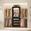 4-9Ft Closet Organizer With 4 Wooden Drawers And 4 Rods-1952849639