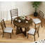 Ensemble de table ronde pour 4 personnes avec chaises-1454473640