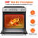 30" Electric Range with 4 Heating Elements Convection Oven 5 Cu. Ft. Capacity, 7 Functions Professional Electric Range Oven with Smooth Glass Top, Stainless Steel