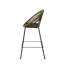 De 2 faux extérieurs, fabriqués en PE de haute qualité, design ergonomique pour une assise détendue, motif tissé élégant, cadre, entretien facile et fonction assise confortable, utilisation polyvalente complexe