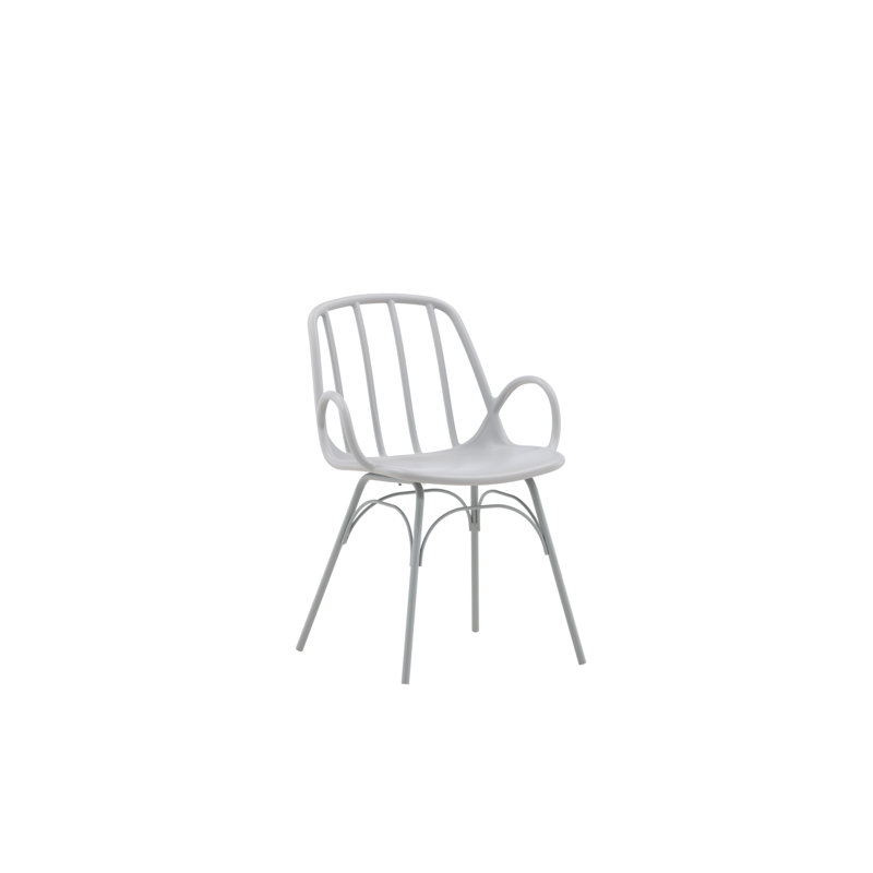Burnam 46cm H Cantilever Chair, Light Grey