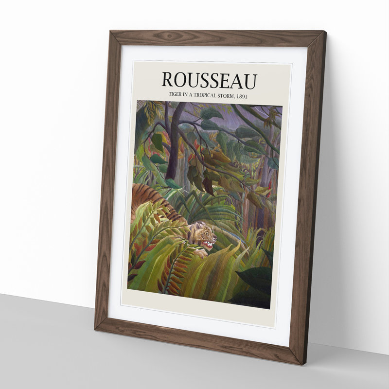 Surprise by Henri Rousseau - Single Picture Frame Print, Walnut Framed, 36cm H x 27cm W x 2cm D
