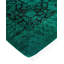 Tapis vert / noir 10 pi 1 po x 13 pi 6 po Oney-of-a-Kind Overyed