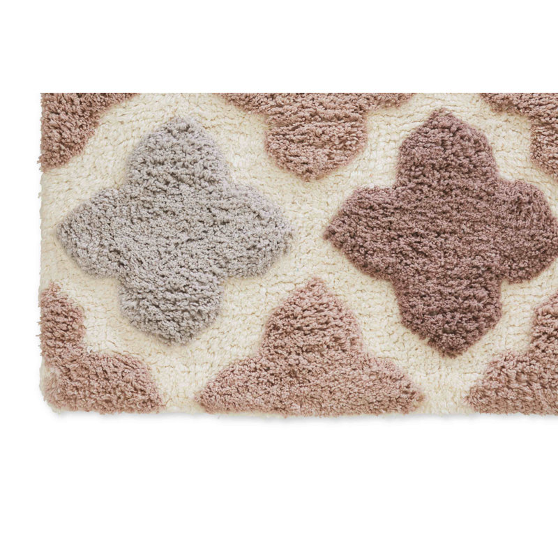 Tapis pour salle de bain Gerow, Champagne