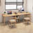 Burlywood Rectangular Solid Wood Writing desk-271085409