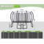 Le trampoline d'extérieur de 14 pi avec filet d'enclos et échelle Albott met en valeur les trampolines récréatives pour enfants et adultes, cadre à connexion rapide, homologation ASTM-110355963