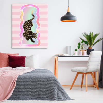 «Leopard & Pink Stripes» par Ziwei Li
