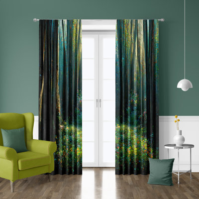 Semi Sheer Curtain Pair