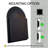 24×36 Inch Matte Black Metal Frame Recessed Arched Bathroom Mirror Medicine Cabinet