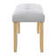Banc rembourré capitonné, banc de chambre de style moderne