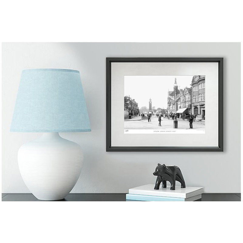 Epsom, High Street 1907 by Francis Frith - Single Picture Frame Print, 60cm H x 80cm W x 2.3cm D
