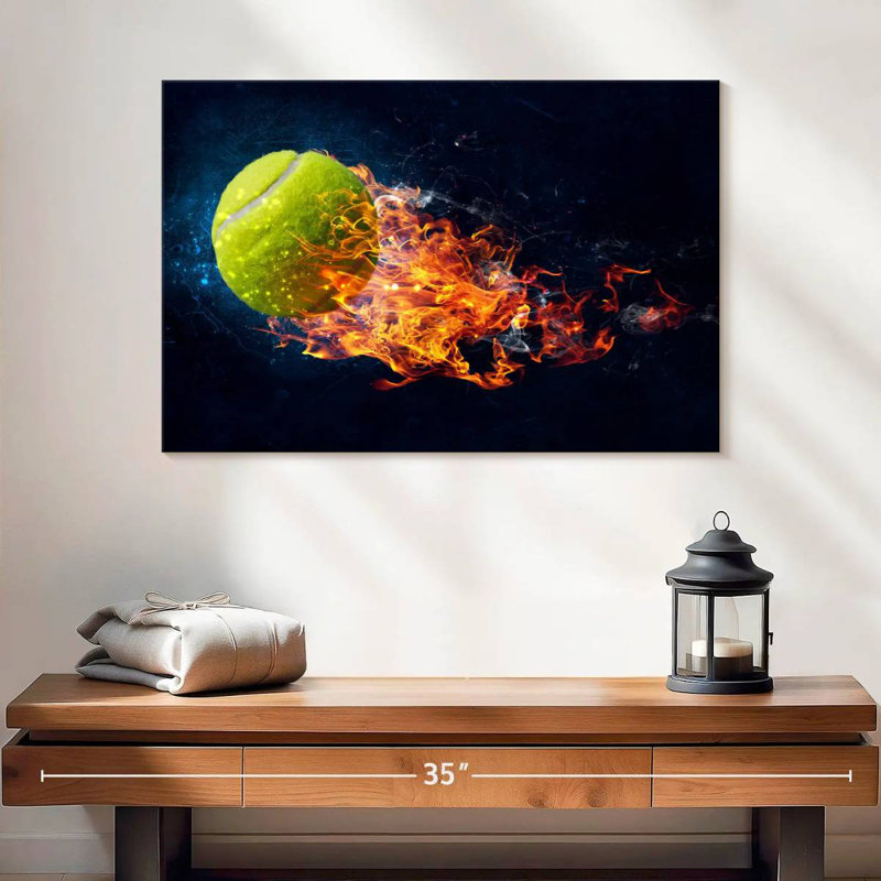 Balle de tennis Sireci Blazing, H 24 po x l 36 po