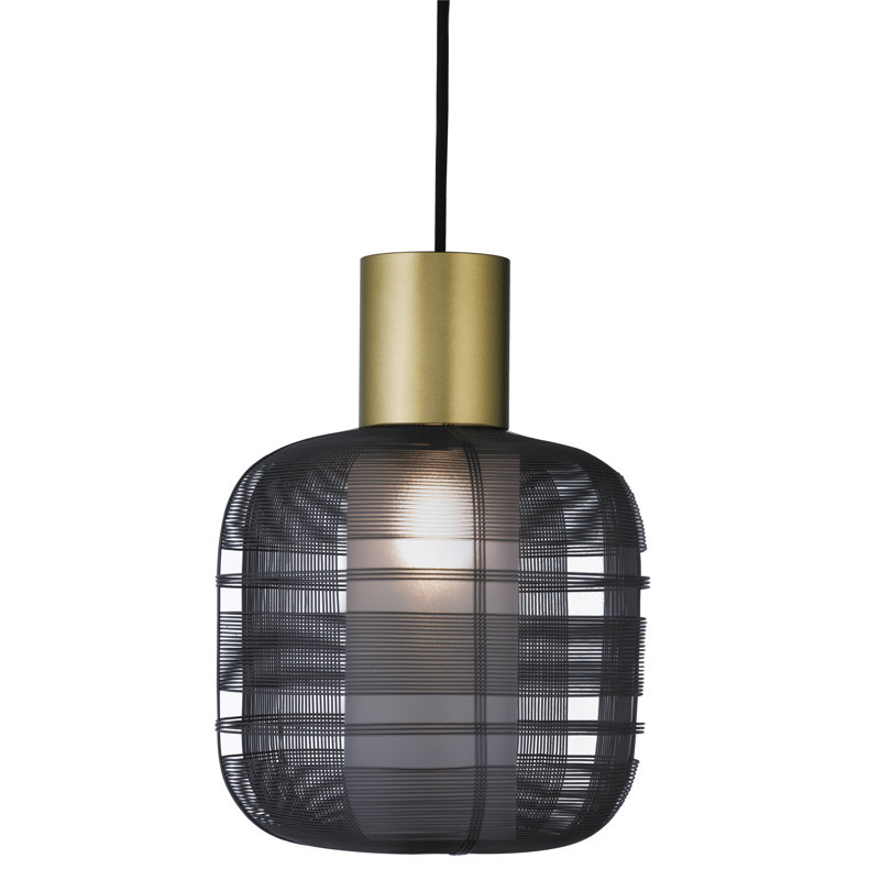 Schema Light Pendant, Dark Gray/Gold