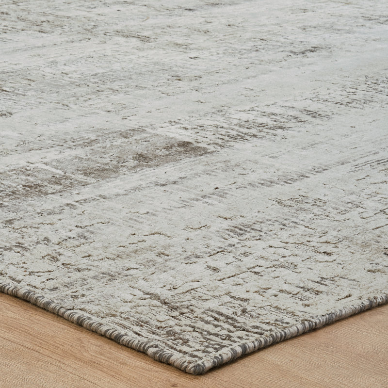 Elements Silver Mist Handmade Area Rug, Rectangle 8'6" x 11'6"