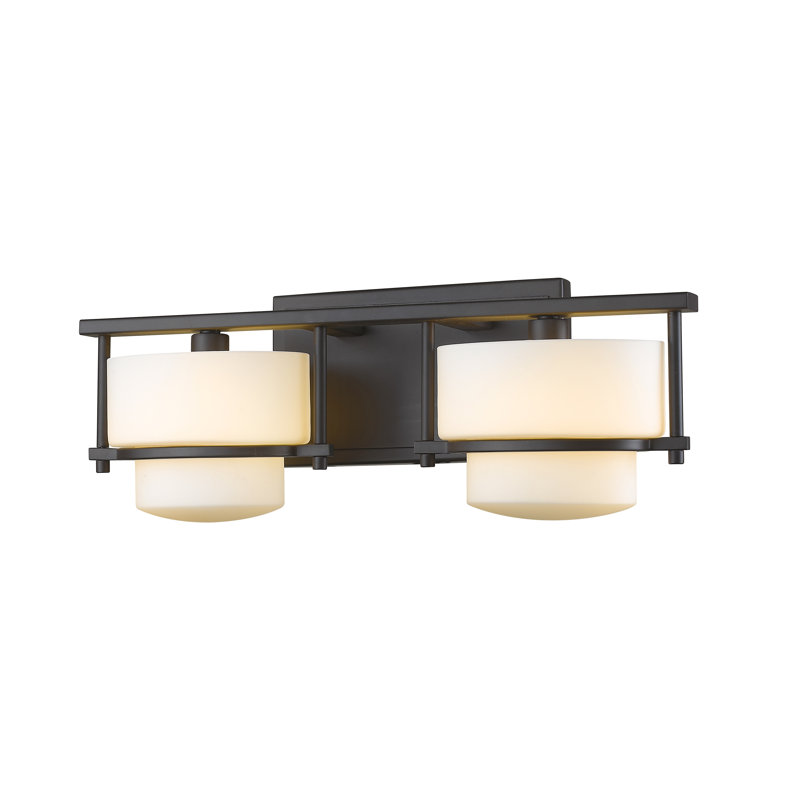 Éclairage pour salle de bain 2 lumières McMullen, Bronze, DEL