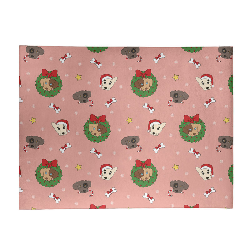 Tapis rouge/vert/gris zone fait main, Rectangle 8 pi x 10 pi