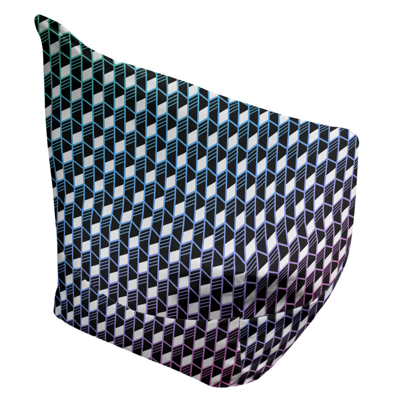 Petite chaise à sacs à billes & Leffel, H 86 po x l 2 po x P 43 po, Bleu vert / rose, Pas de bourre