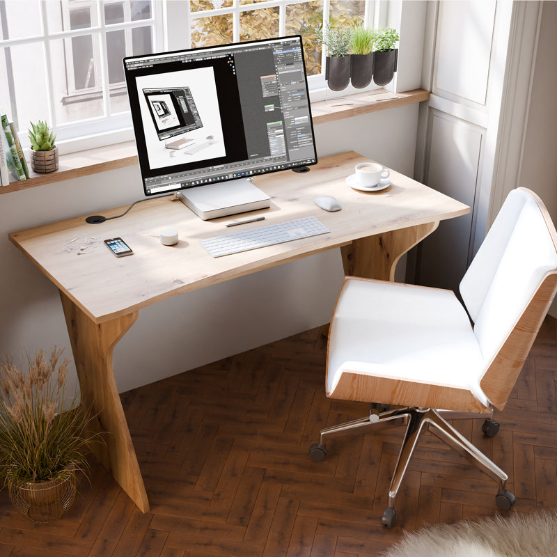Seleni Standing Desk, Brown