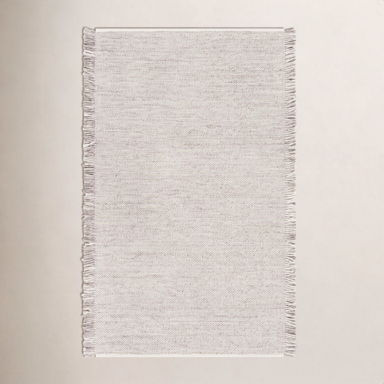 Hinton Taupe Cream Hand-Woven Outdoor Rug, Rectangle 8' x 10'